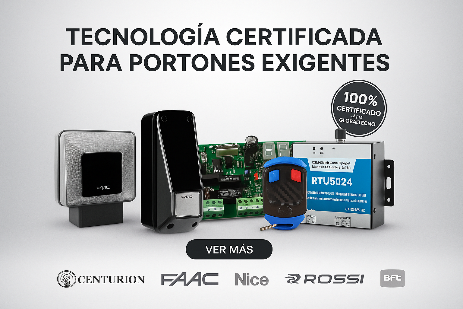 Accesorios originales certificados para portones automáticos – Globaltecno Chile